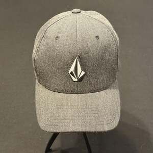 Volcom Full Stone Heather Grey Flexfit Hat Cap sz S-M
